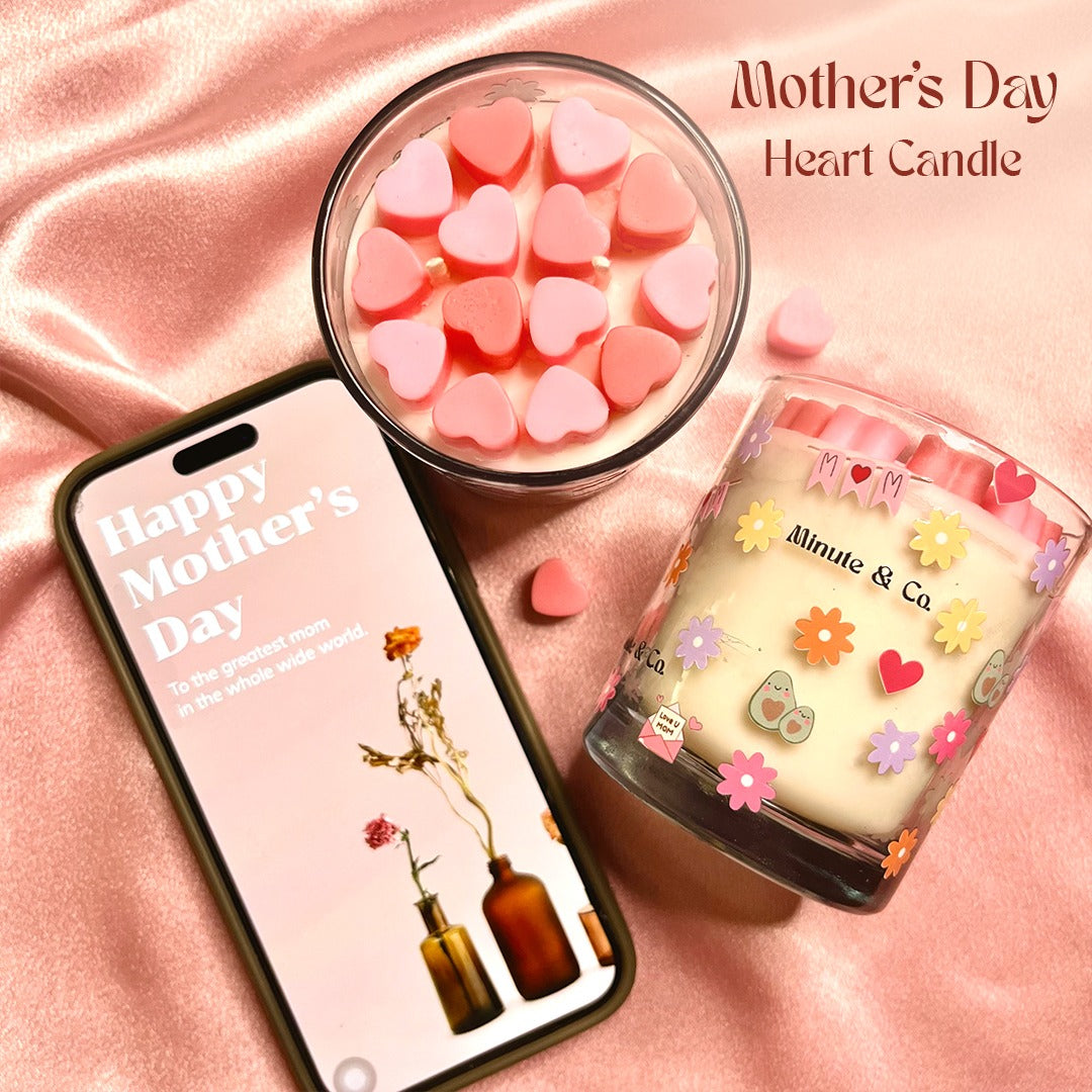 Mother’s Day Heart Candle