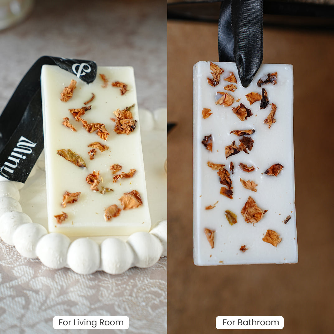 Petal Rush | Scented Peony + Wild Roses Wax Bar (Set of 2)