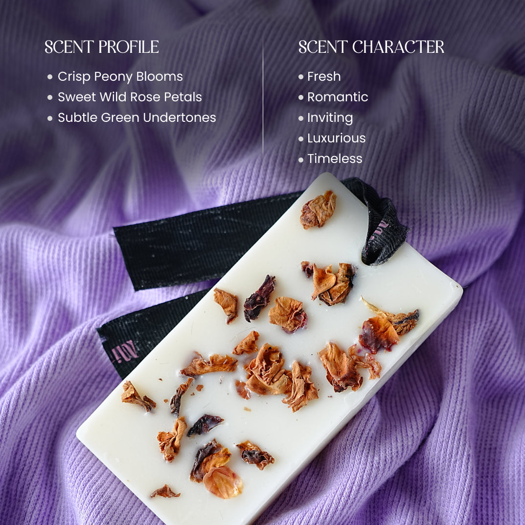 Petal Rush | Scented Peony + Wild Roses Wax Bar (Set of 2)