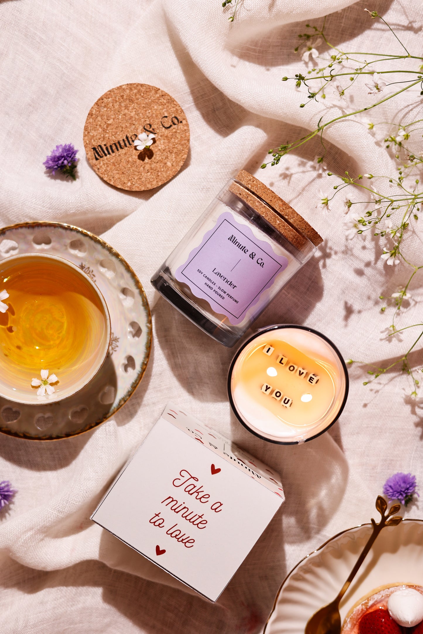 Secret Message Candle | I Love You | Lavender