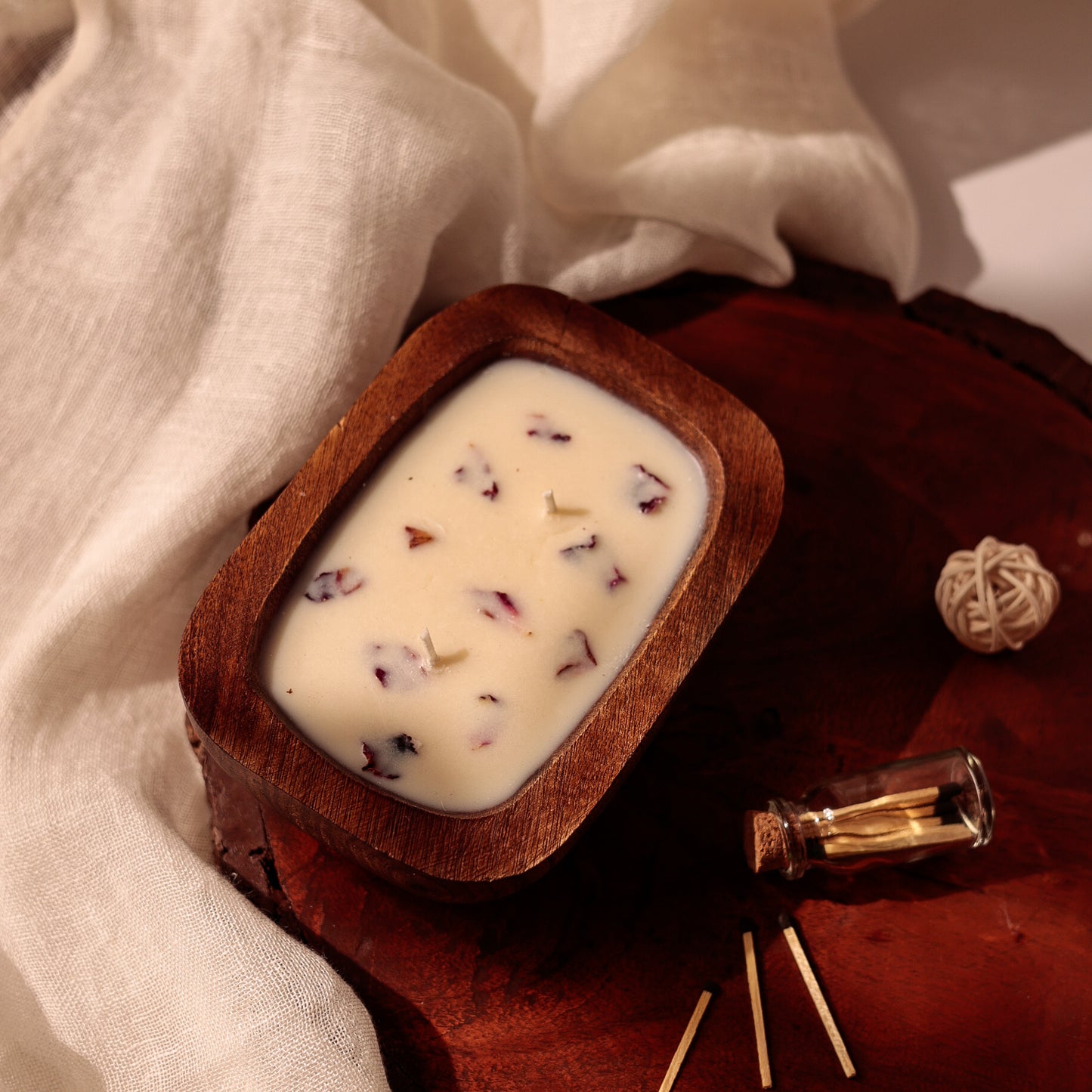 Wooden Bowl Candle | Cedarwood