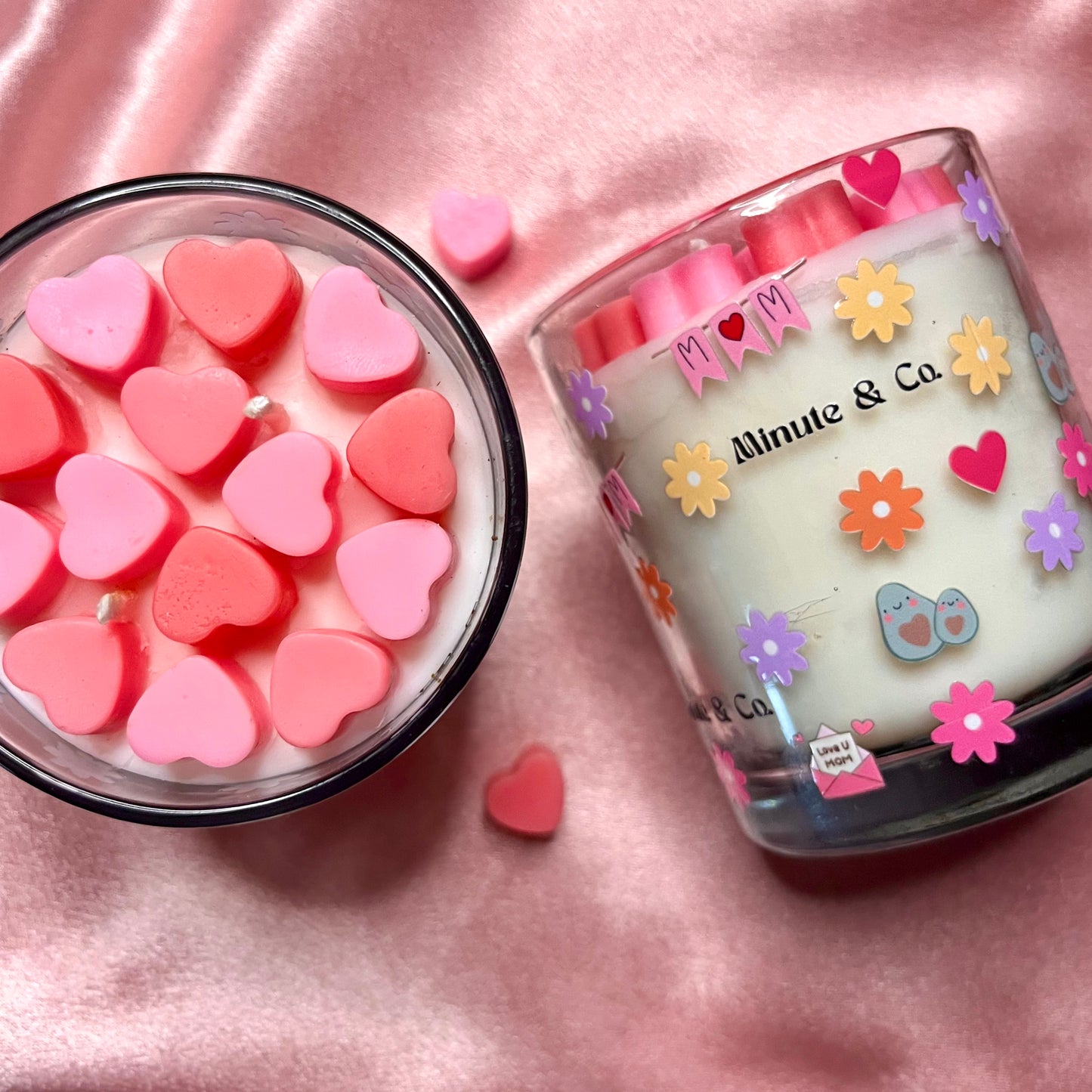 Mother’s Day Heart Candle