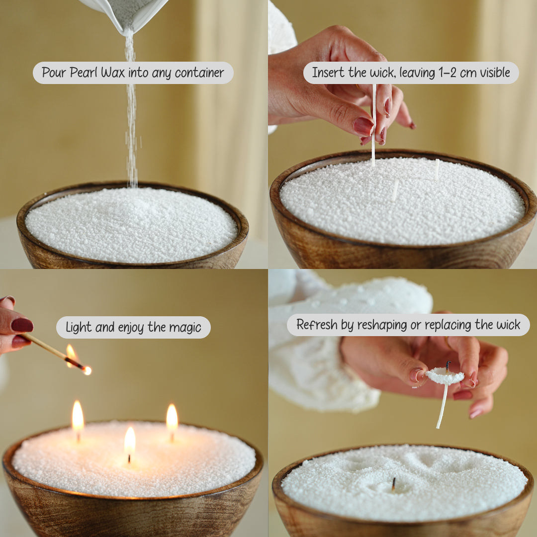 Pearl Wax Candle