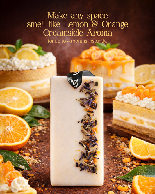 Citrus Bloom | Scented Lemongrass Wax Bar (Set of 2)