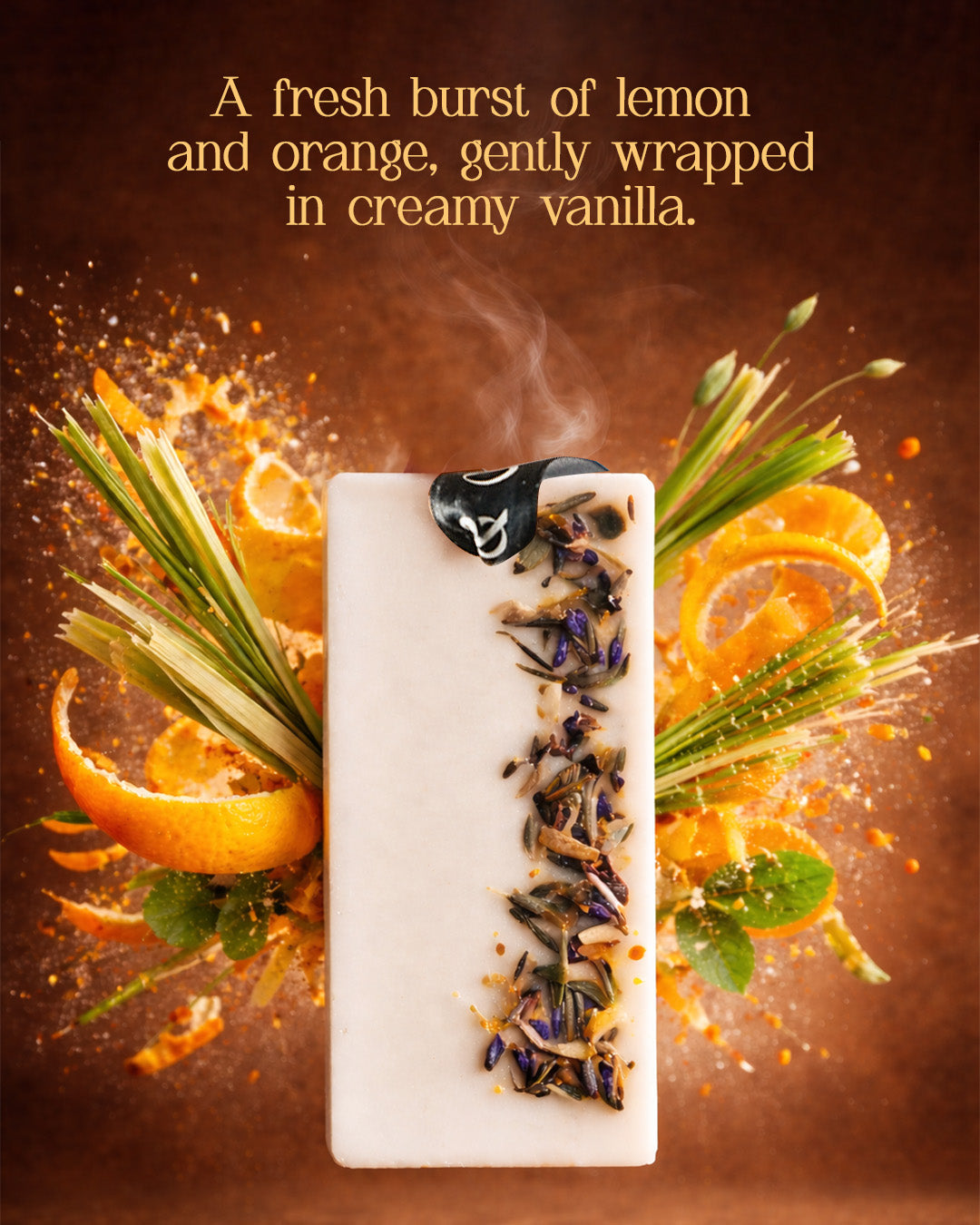 Citrus Bloom | Scented Lemongrass Wax Bar (Set of 2)