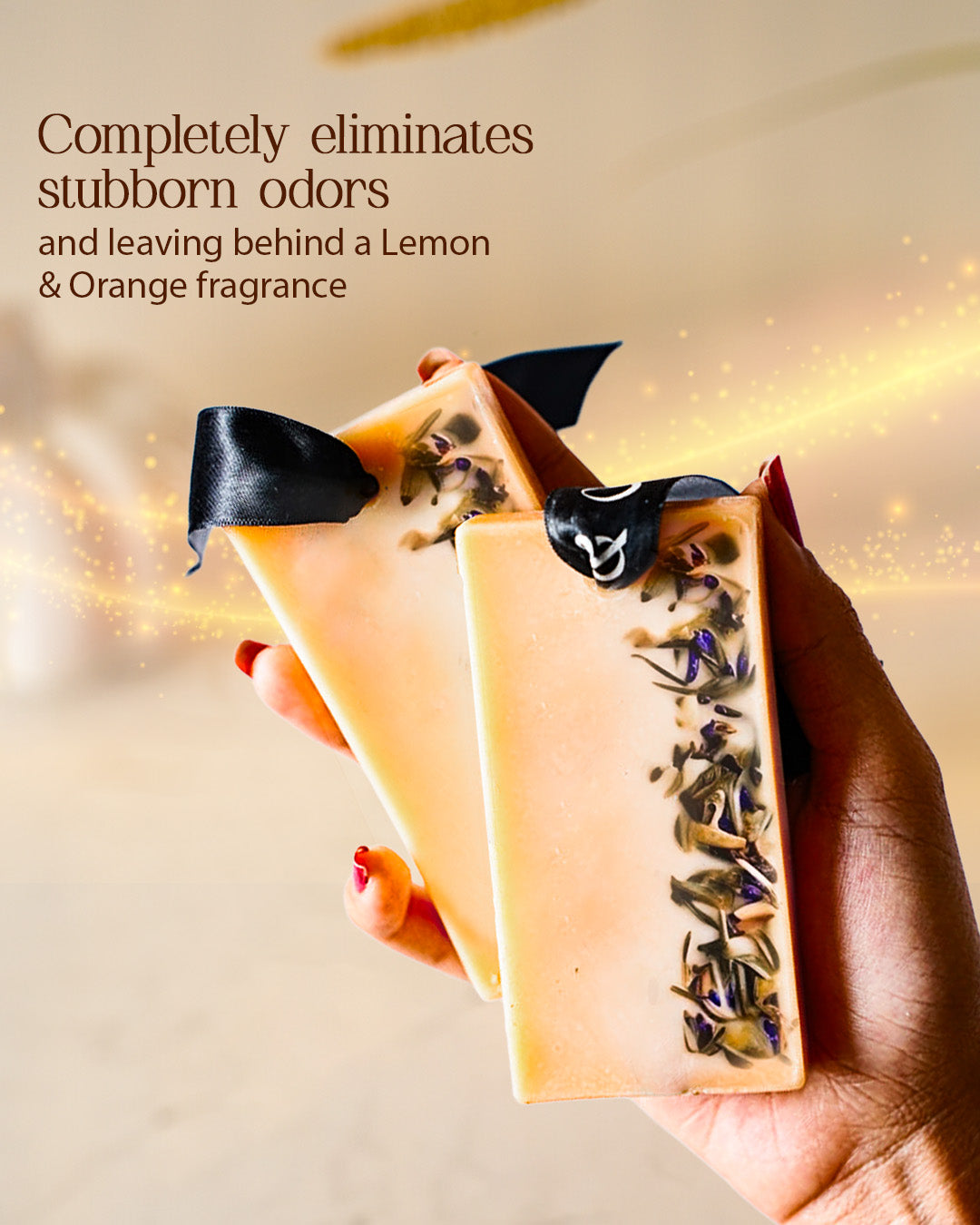 Citrus Bloom | Scented Lemongrass Wax Bar (Set of 2)