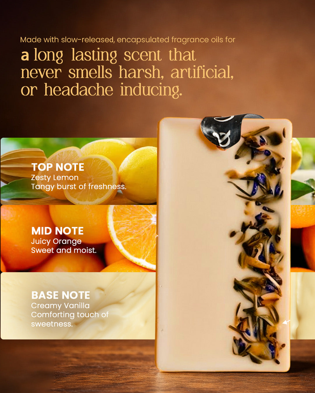 Citrus Bloom | Scented Lemongrass Wax Bar (Set of 2)