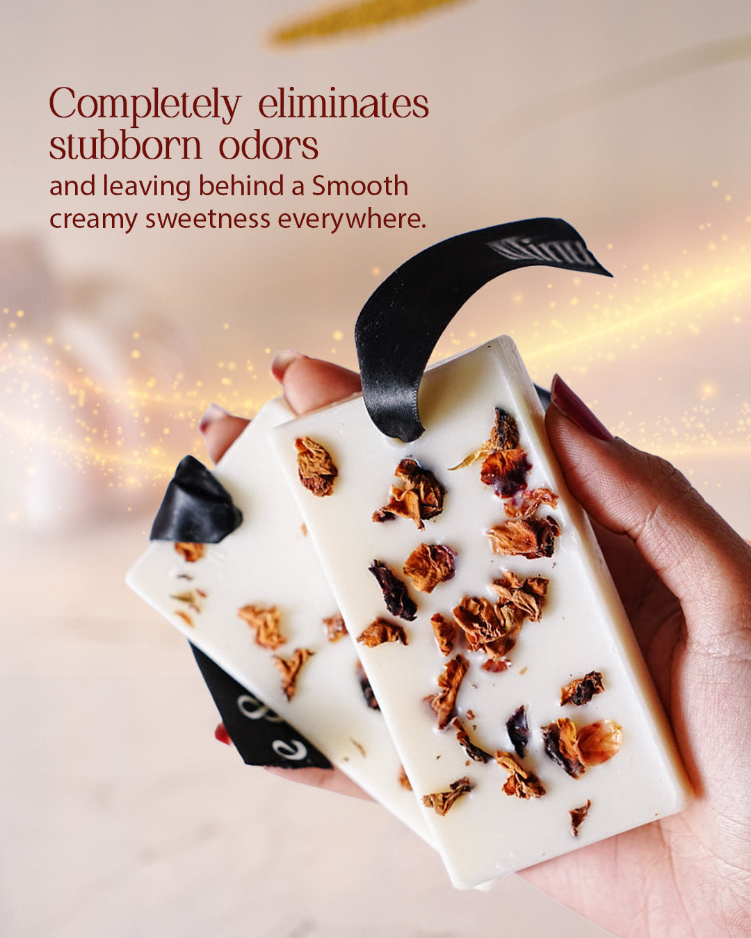 Roséaire | Scented Rose Wax Bar  (Set of 2)