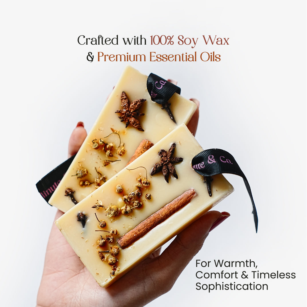 SpiceWhisper | Scented Cinnamon + Clove Wax Bar (Set of 2)