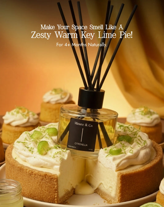 Key Lime Pie | Citronella Reed Diffuser Set | 100 ML