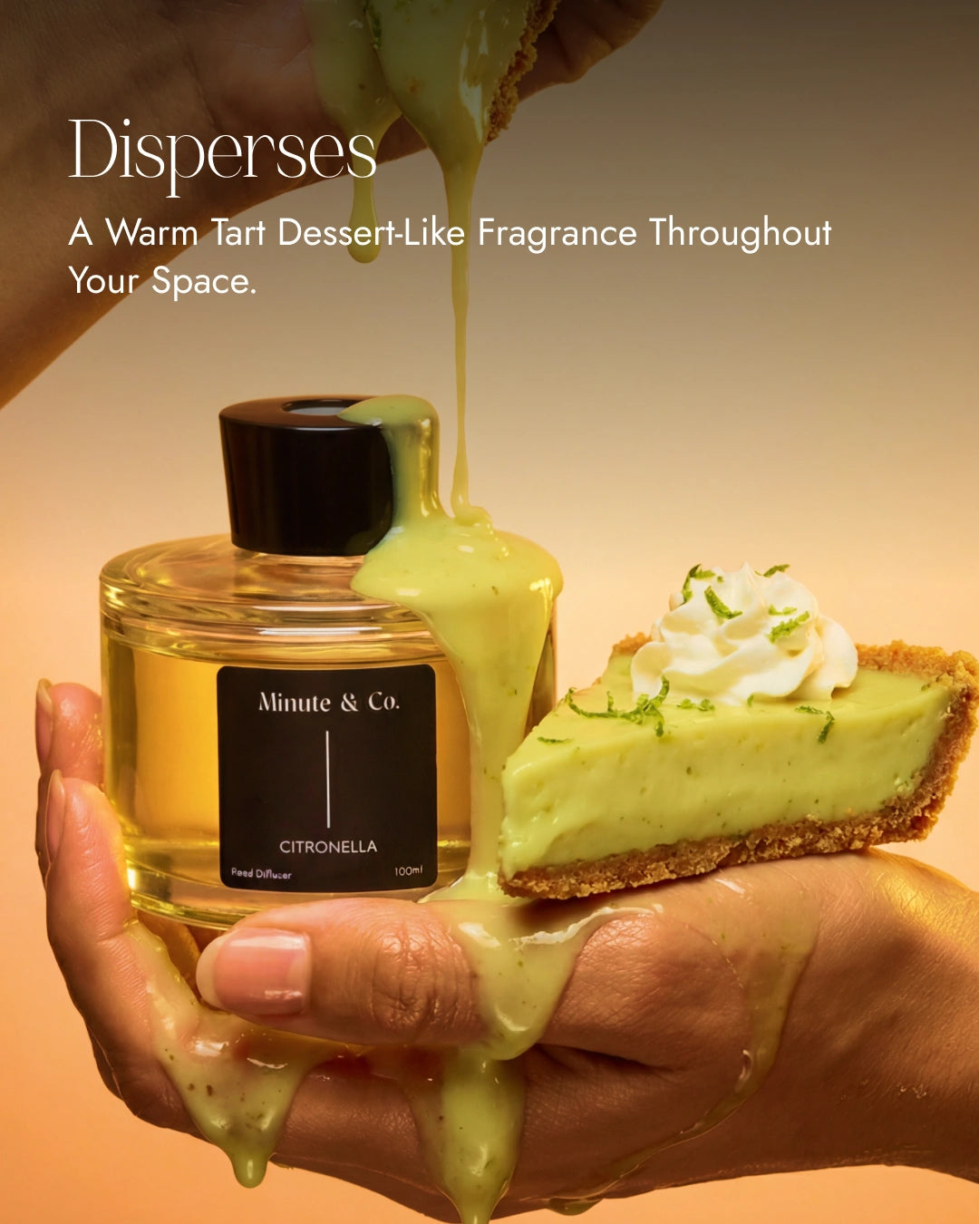 Key Lime Pie | Citronella Reed Diffuser Set | 100 ML