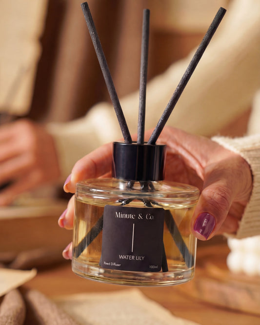 Water Lily Home Scent | Reed Diffuser Set | 100 ML