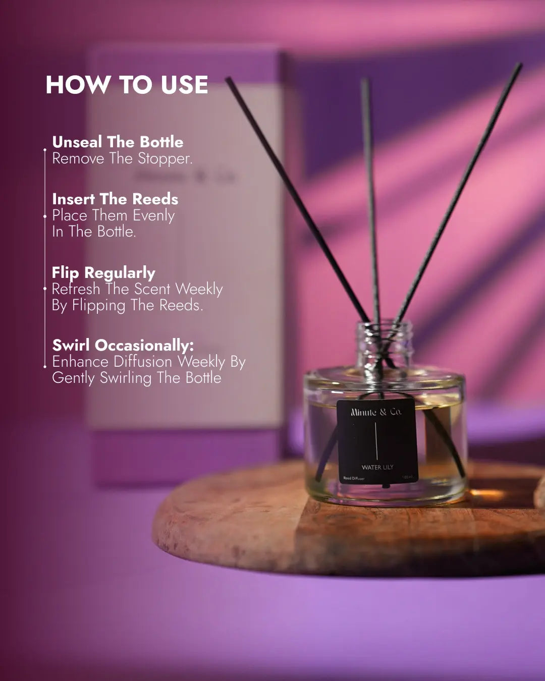 Reed Diffuser Set | Water lily | 100 ML